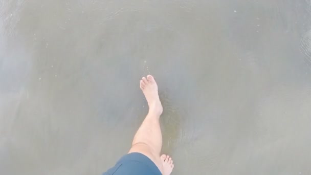 Caminando por la playa — Vídeos de Stock