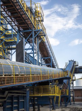 Endüstriyel şeker konveyör üretim hattı fabrika baston bagasse