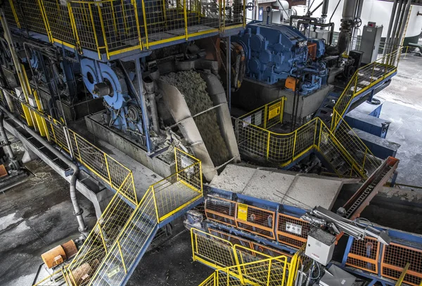 Endüstriyel şeker konveyör üretim hattı fabrika baston bagasse