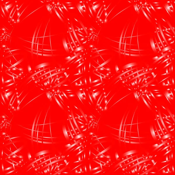 Векторный Узор Душистых Линий Декоративных Задних Фонарей Викторианском Стиле Красном — стоковый вектор