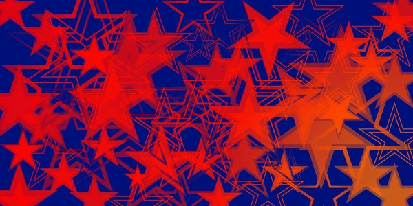 Fondo Azul Vectorial Estrellas Rojas Para Registro Papel Pancartas — Vector de stock