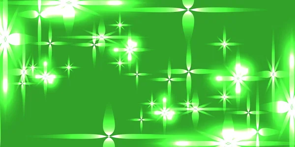 Fond Vert Clair Vectoriel Brillant Avec Des Étoiles Lumineuses Pour — Image vectorielle