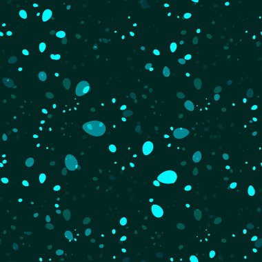 Soyut parlayan koyu masmavi vektör el çekilmiş çiçek seamless modeli mavi mavi bir arka plan üzerinde. Kumaş ve kağıt yaz ve çiçek stil tasarımı için.