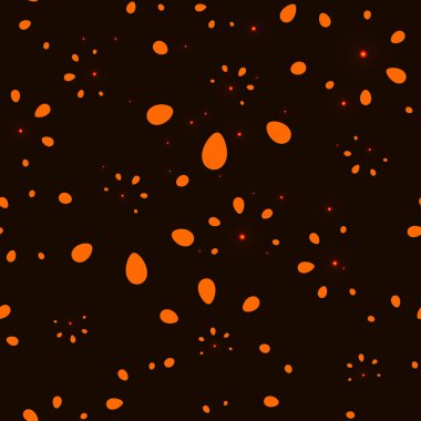 Soyut parlayan bronz vektör el çekilmiş çiçek seamless modeli ile altın vurgulamaktadır. Kumaş ve kağıt yaz ve çiçek stil tasarımı için