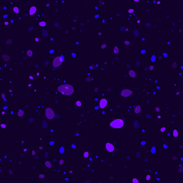 Абстрактный Ярко Векторный Ручной Рисунок Цветочный Бесшовный Узор Темно Синем — стоковый вектор