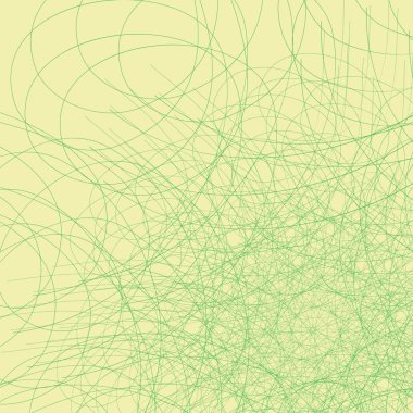 Yeşil web. Sarı bir arka plan üzerinde yeşil web