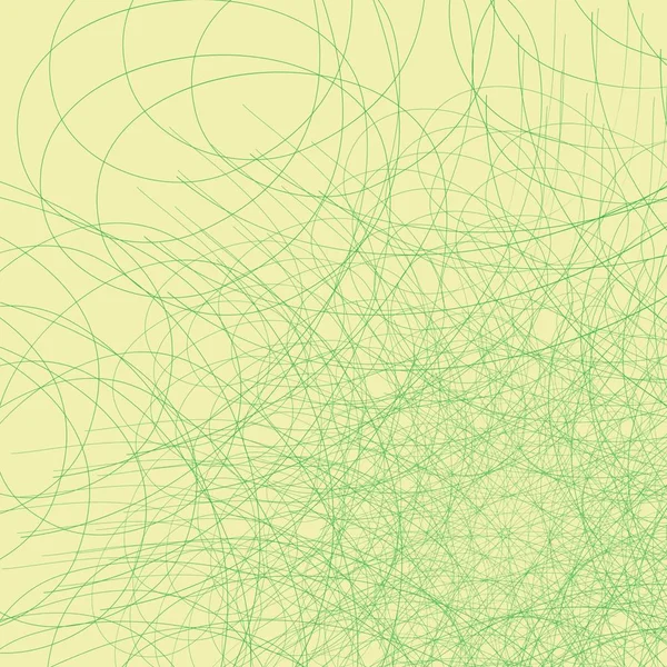 Yeşil web. Sarı bir arka plan üzerinde yeşil web