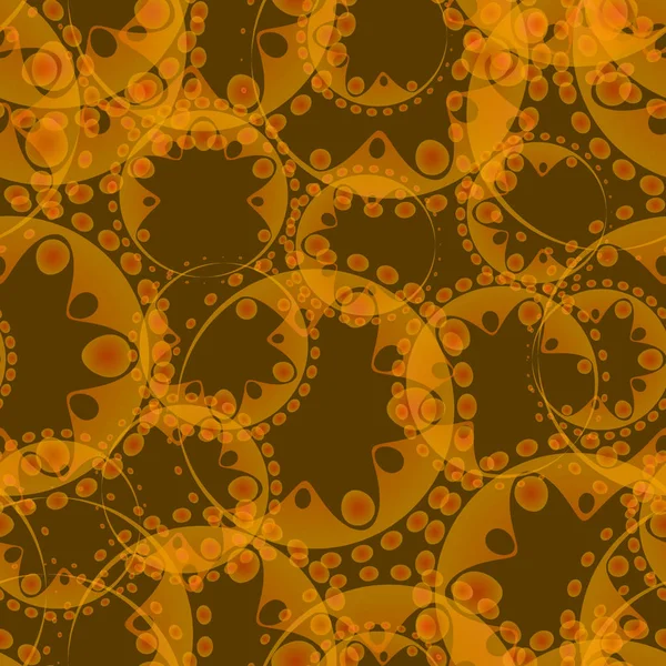 Vektör soyut sorunsuz yumuşak kahve tentacles ve desen kumaş ya da kağıt için kum bir arka plan üzerinde kabarcıklar. Kumaşlar ve doğal bir tarzda kağıt tasarımı için