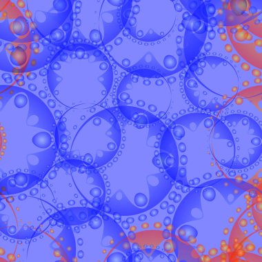 Vektör soyut model sabun köpüğü ve kumaş veya ev tekstil öğeler için mor zemin üzerine mavi dekorasyon vites. Tasarım ve tasarım öğeleri çocuklar ve anneler için.