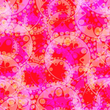 Vektör soyut model mor dişliler ve kumaşlar veya festival öznitelikleri için pembe bir arka plan üzerinde sarı küreler. Tasarım ve tasarım ev eşyaları ve aksesuarları için.