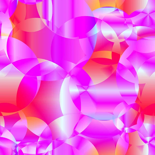 Fondo Abstracto Sin Costuras Vectorial Círculos Cósmicos Púrpura Transparente Burbujas — Vector de stock