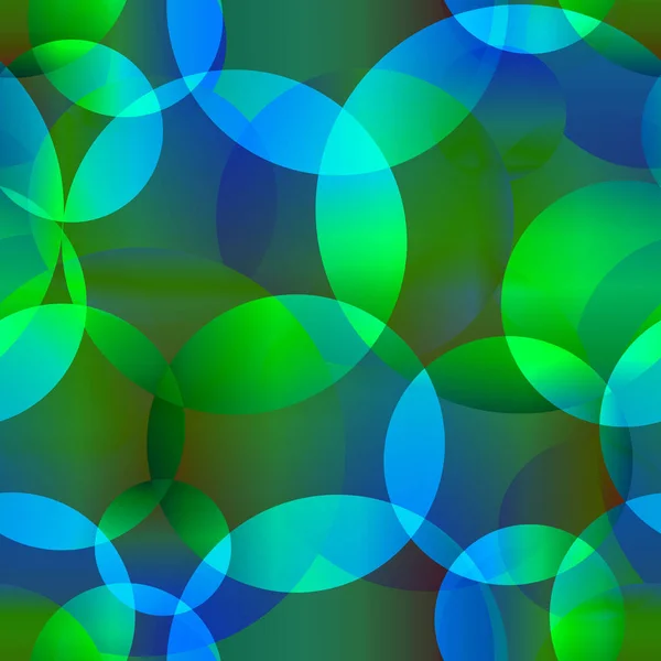Διάνυσμα Αφηρημένη Ομοιογενές Φόντο Μπλε Και Πράσινα Φωτεινά Κύκλους Και — Διανυσματικό Αρχείο