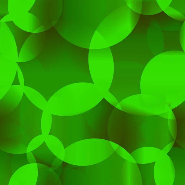 Vector Abstract Seamless Background Green Molecules Bubbles Fabric Gift Accessories — Stock Vector