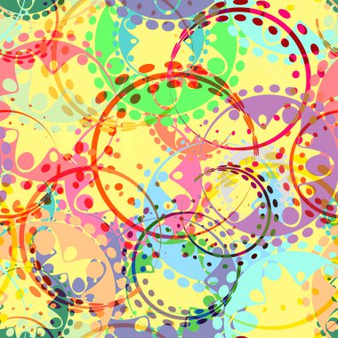 Dişliler ve defne çelenk kaleidosky tarzı vektör sorunsuz doku. Çocuklar ve anneler veya festival kağıt için kumaş süslemeleri.