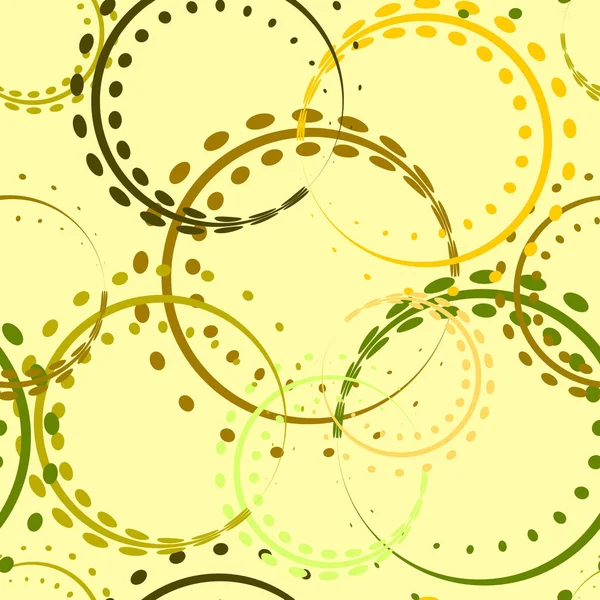 Pastell Lockar Och Cirklar Gula Och Gröna Nyanser Lime Bakgrund — Stock vektor