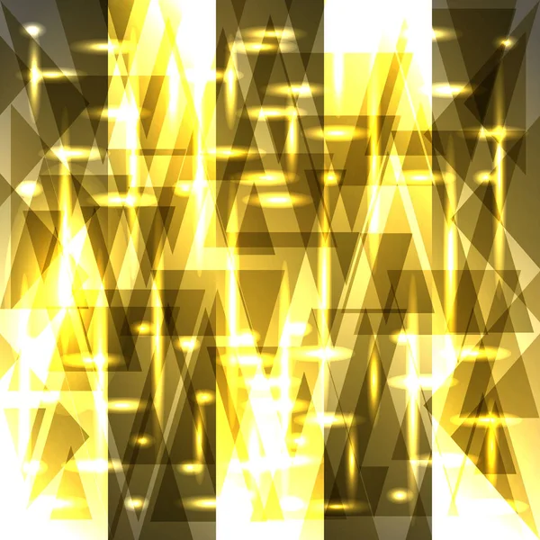 Vektor Šumivé Vzor Světle Zlaté Fragmentů Trojúhelníky Pro Výzdobu Slavnostní — Stockový vektor