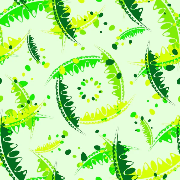 Model Hassas Yaprakları Yeşil Tonlarında Bahçe Bitkilerin Yaprakları Kağıt Kumaş — Stok Vektör