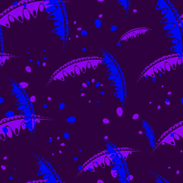 Sakin desen hassas yaprakları ve mor tonlarda Bahçe bitkilerin yaprakları. Kağıt, kumaş veya organik ürünler için.