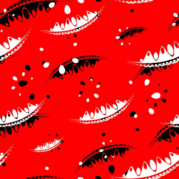 Desen soyut yaprakları ve kırmızı ve Beyaz Bahçe bitkilerin yaprakları. Kağıt, kumaş veya organik ürünler için.