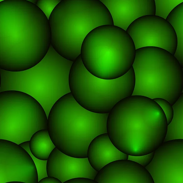 Bakgrund Från Gröna Molekyler Och Bollar För Dekoration Festliga Och — Stock vektor