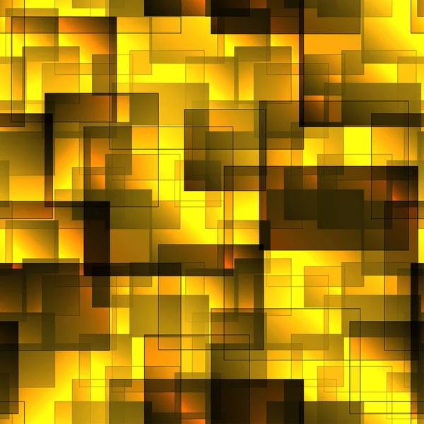 Muster Aus Goldenen Fliesen Und Quadraten Mit Schatten Und Volumen — Stockvektor