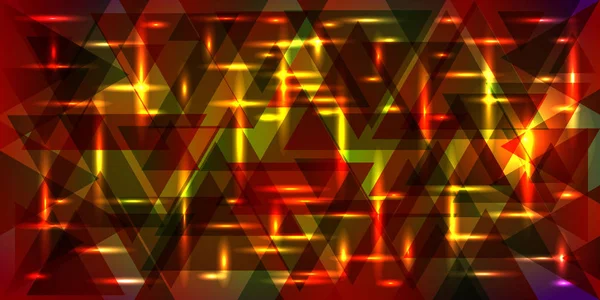 金の金属の背景に赤のハイライト お祭り気分および室内装飾のための明るいパターン — ストックベクタ