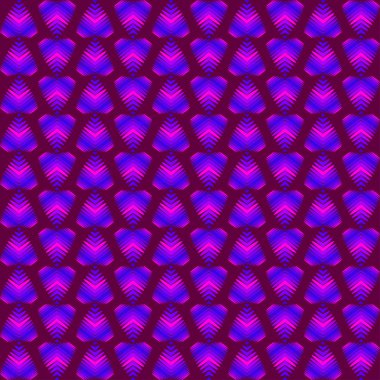 Yanardöner mor Kalpler ve çizgili soyut desen.