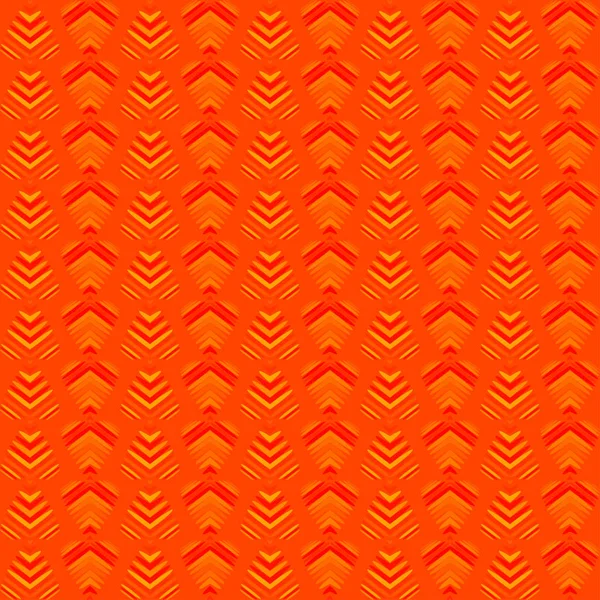 Patrón de corazones entrecruzados y rayas sobre un fondo naranja — Vector de stock