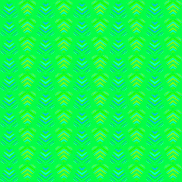 Modèle de coeurs entrecroisés et de rayures bleues sur un fond vert — Image vectorielle