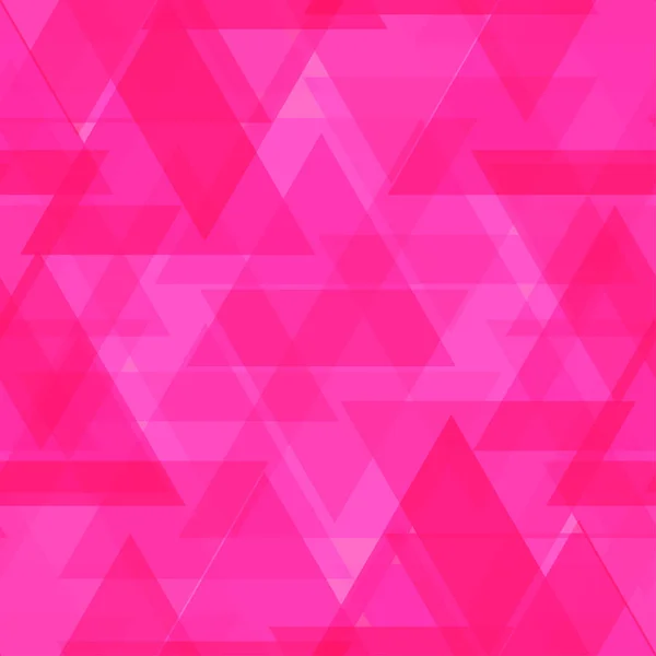 Triangles rose vif en intersection et superposition . — Image vectorielle