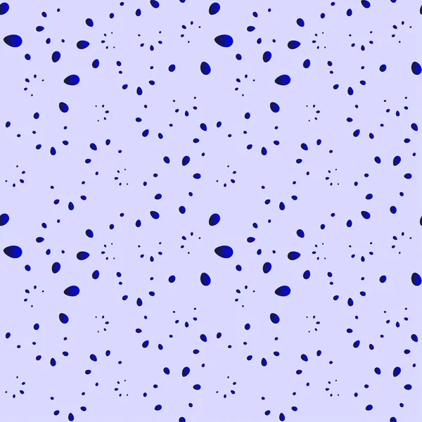 Un montón de gotas azules y pétalos sobre un fondo nublado en nácar . — Archivo Imágenes Vectoriales