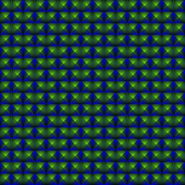 Koyu mavi edikula ve yeşil üçgenler kaotik desen bir 