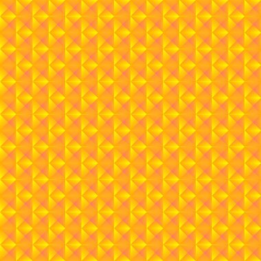 Koyu sarı edikula ve turuncu üçgenler kaotik desen