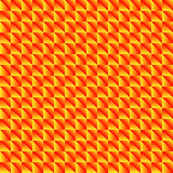 노란색 사각형은 지그재그에 빨간 삼각형의 패턴. — 스톡 벡터