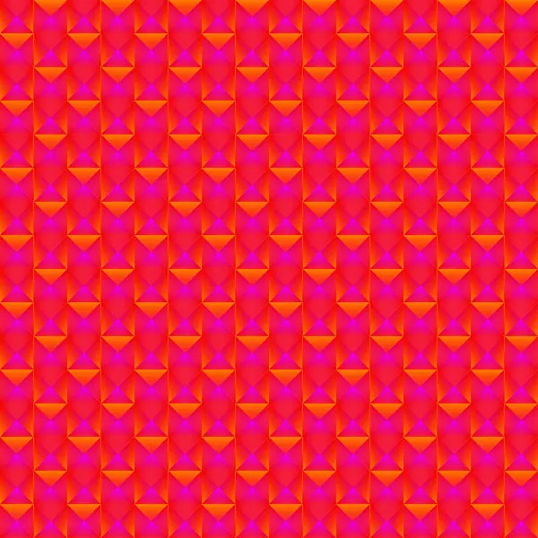 Плитковий візерунок помаранчевих квадратів і рожевих смугастих трикутників . — стоковий вектор