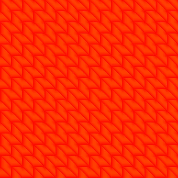 Motif carrelé de losanges orange vif et triangles rouges dans un — Image vectorielle