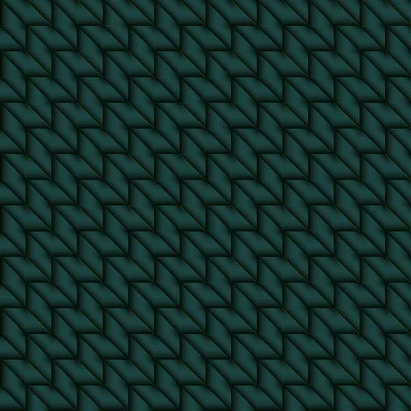Patrón de azulejos de rombos y triángulos de mar oscuro en zigzag . — Vector de stock