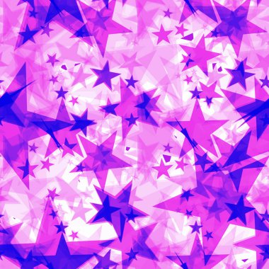 PROJ bir ışık arka plan üzerinde parlak mor yanardöner yıldızlar