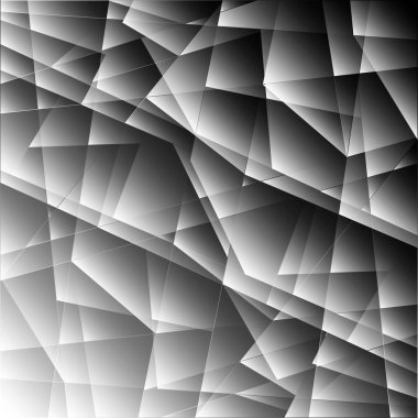 Kaotik siyah ve beyaz kırıkların özel tek renkli deseni o