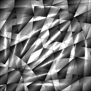 Kaotik siyah beyaz f özel mozaik monokrom desen