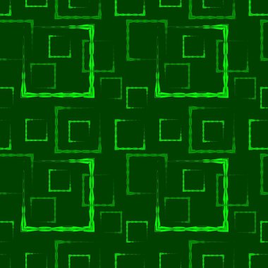 Soyut çim arka plan veya desen için yeşil oyma kareler ve çerçeveler.