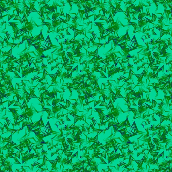 石灰背景上的绿星密集纹理. — 图库矢量图片