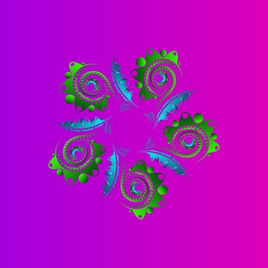 Sonbahar ayçiçeklerinin yeşil kızılötesi çiçeklerinden parlak bir çiçek. 