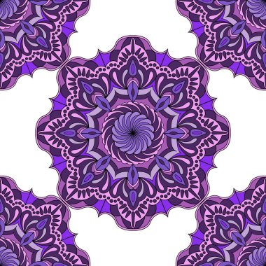 Mandala tasarım, mandala geometrik desen. Vintage renkler. Zarif ve güzel. Vektör çizim. 