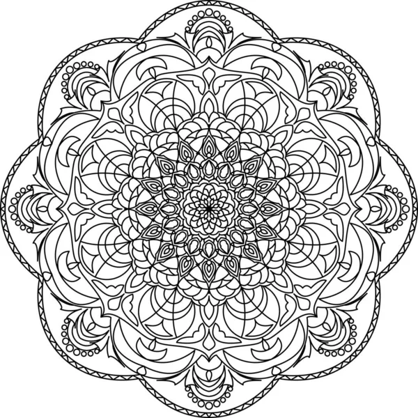 Desenhos decorativos de mandala para colorir para adultos