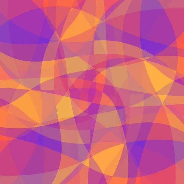 Minimale Geometrische Achtergrond Dynamische Vormen Compositie Purple Yelllow Oranje Kleuren — Stockvector