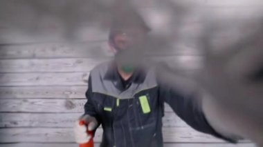 yumuşak odak temizleyici maskeler ve solunum sprey için kamera ve aklar