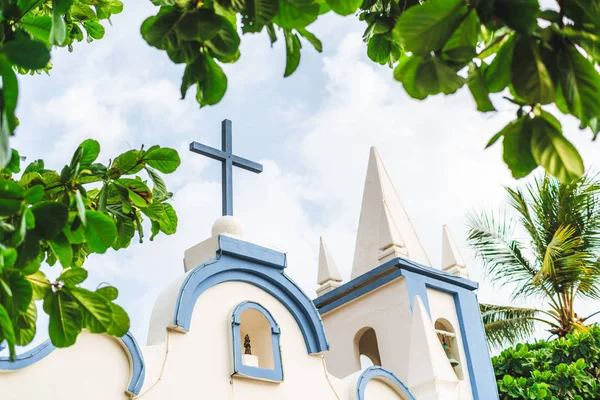 Zewnątrz Mały Kościół Saint Francisco Assis Znajduje Się Stanie Bahia — Zdjęcie stockowe