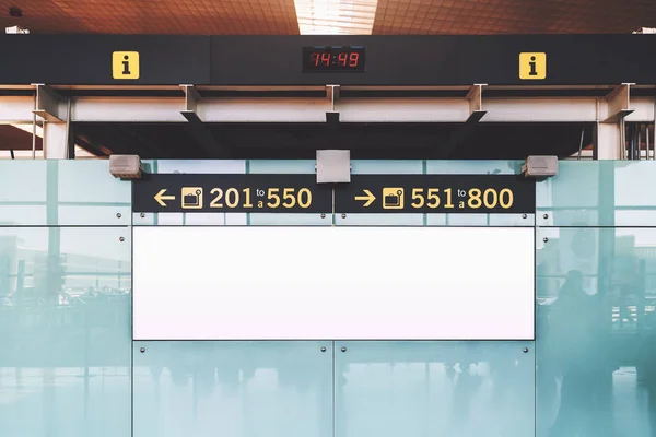 Departures and arrival board mockup — Stock Photo, Image