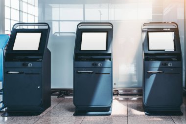 Self servis check-in sayaç mockup